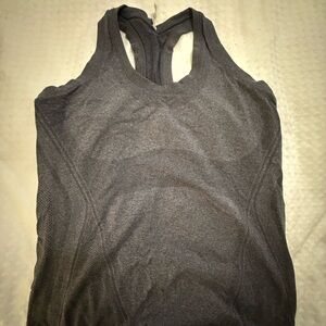 Athleta Charcoal Racerback Tank Top